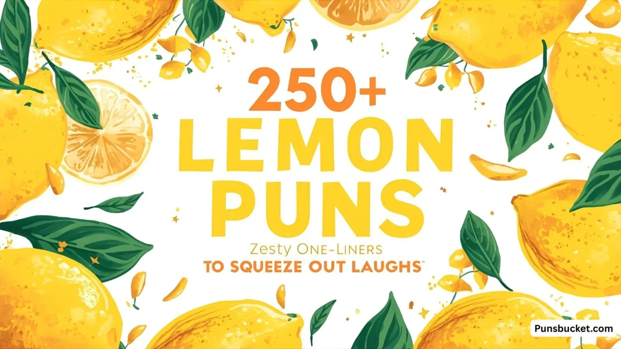 250+ Lemon Puns Zesty One-Liners to Squeeze Out Laughs 🍋