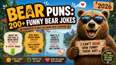 Bear Puns 200+ Funny Bear Jokes (2026) 🐻