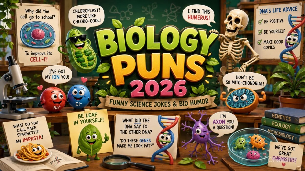 Biology Puns Hilarious Collection to Split Your Sides 🧬😄