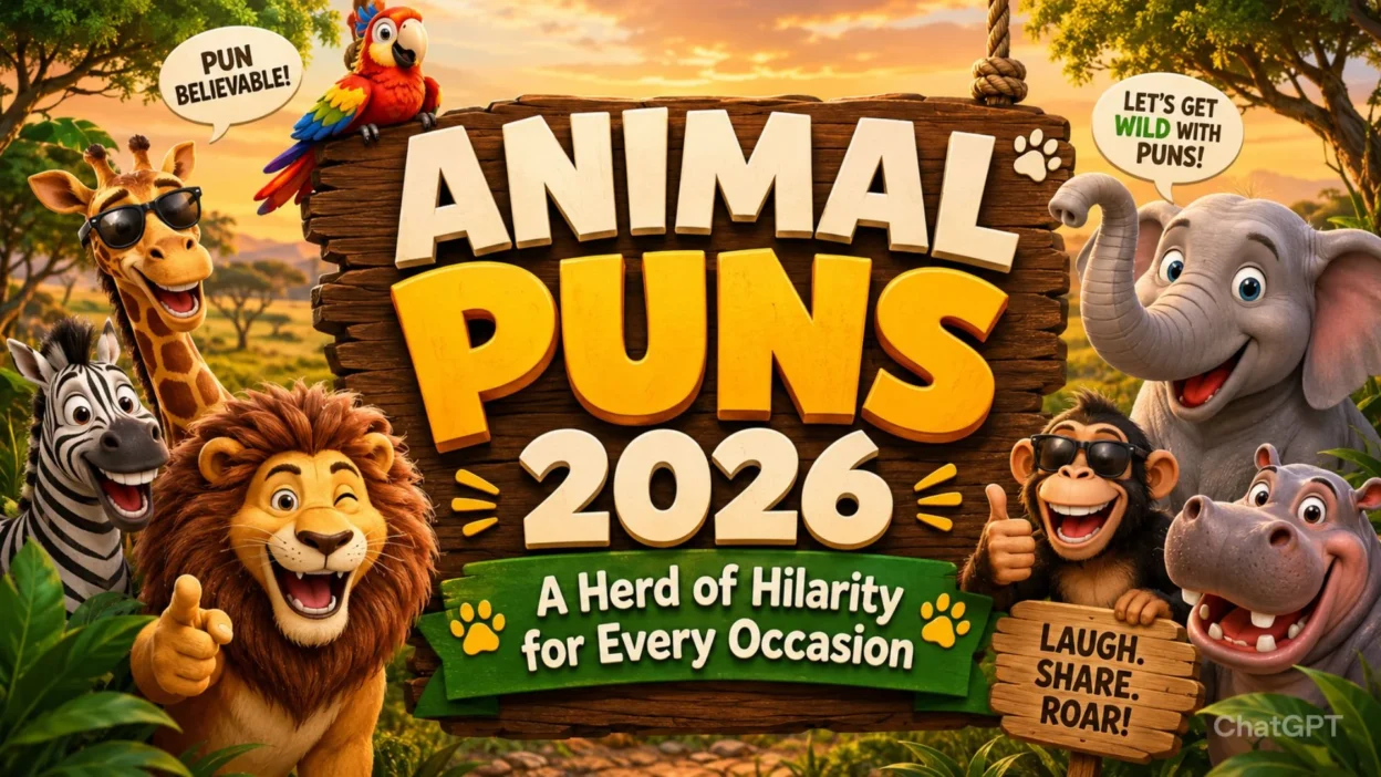 🦁😂 Animal Puns 2026 A Herd of Hilarity for Every Occasion