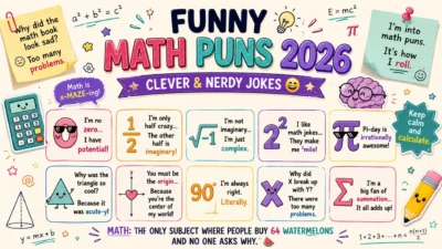 🧮 Funny Math Puns 2026 Clever & Nerdy Jokes 😄 (1)