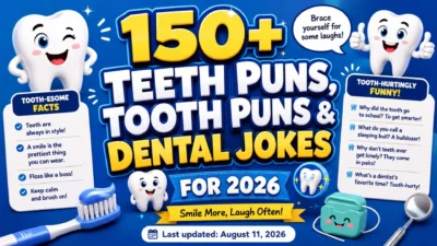 150+ Teeth Puns, Tooth Puns & Dental Jokes for 2026 😁