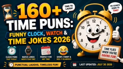 160+ Time Puns Funny Clock, Watch & Time Jokes 2026 ⏱️