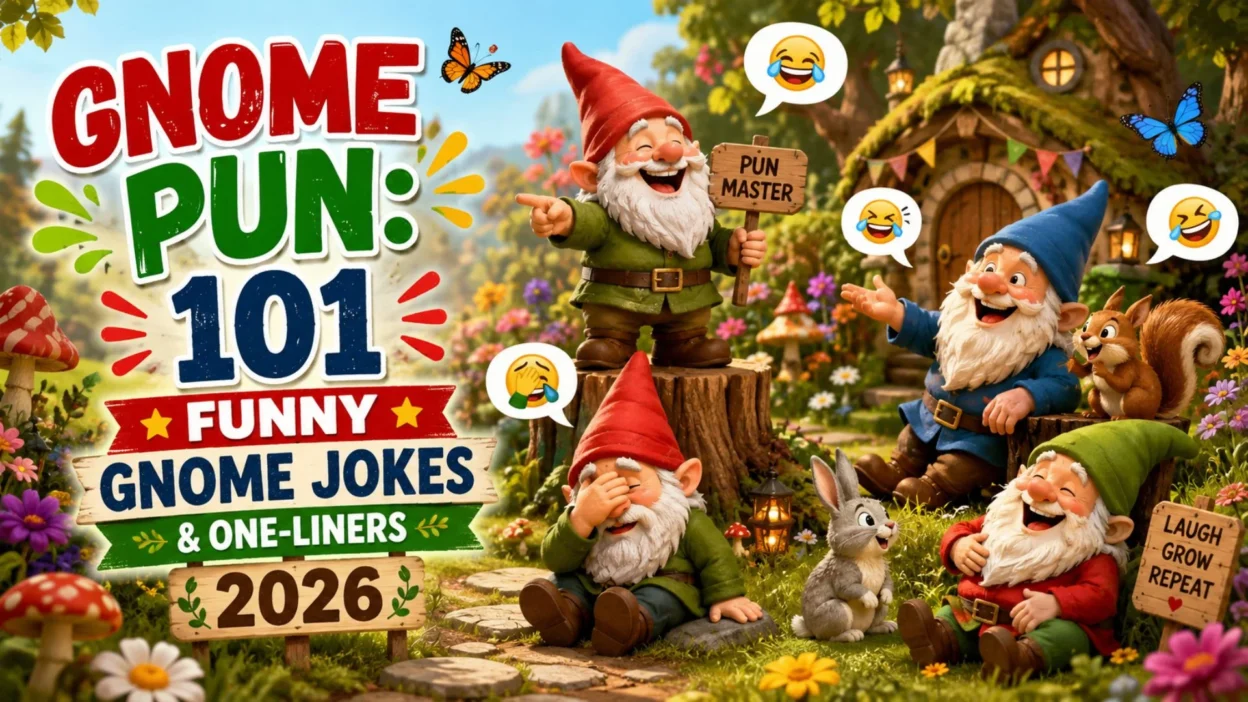 Gnome Pun 101 Funny Gnome Jokes & One-Liners 2026😂