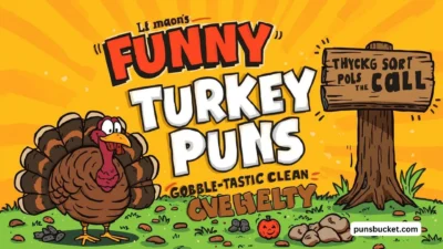 Turkey Puns Gobble-tastic Clean & Funny Wordplay 🦃