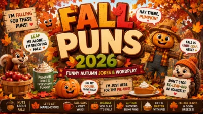 🍂 Fall Puns 2026 Funny Autumn Jokes & Wordplay