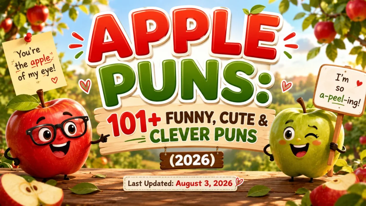 🍎 Apple Puns 101+ Funny, Cute & Clever Puns (2026)