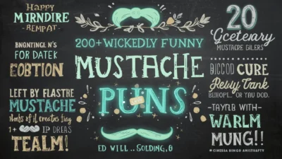 mustache puns