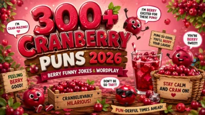 300+ Cranberry Puns 2026 Berry Funny Jokes & Wordplay