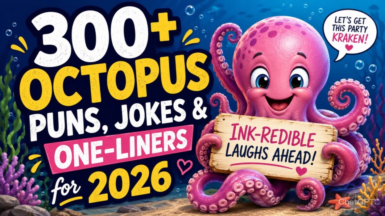 300+ Octopus Puns, Jokes & One-Liners for 2026 🐙