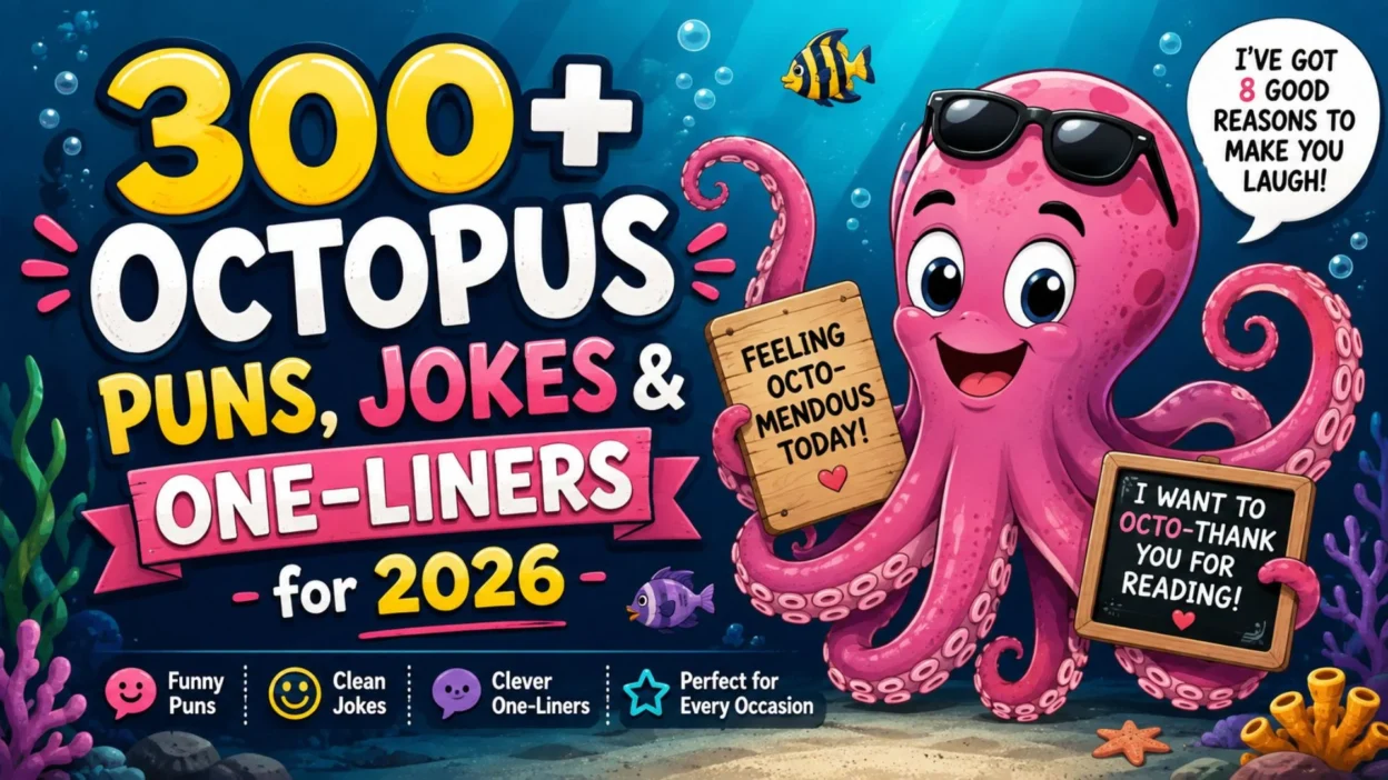 300+ Octopus Puns, Jokes & One-Liners for 2026 🐙