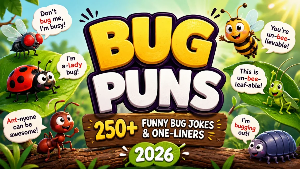 Bug Puns 250+ Funny Bug Jokes & One-Liners 2026