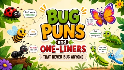 Bug Puns and One-Liners That Never Bug Anyone