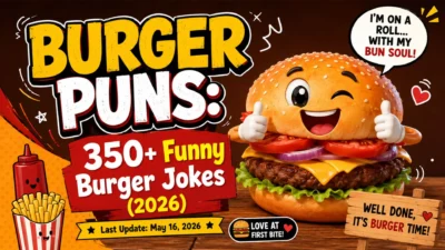 Burger Puns 350+ Funny Burger Jokes (2026) 🍔