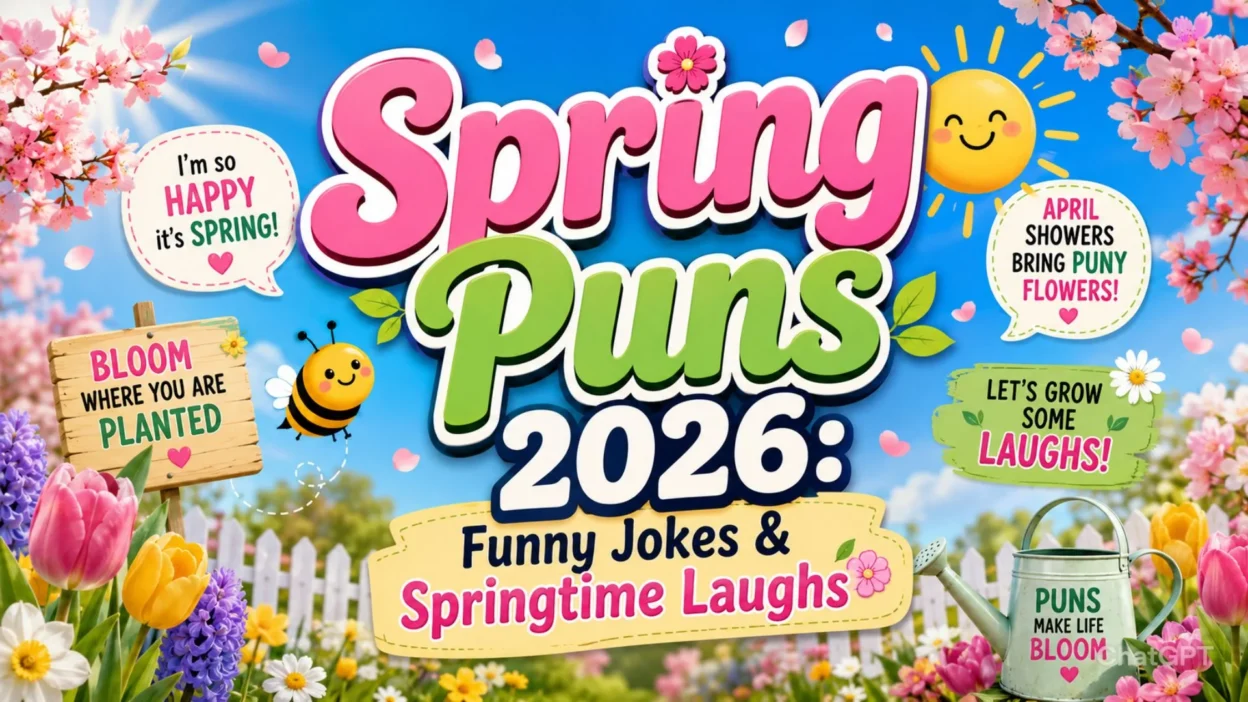 Spring Puns 2026 Funny Jokes & Springtime Laughs 🌸