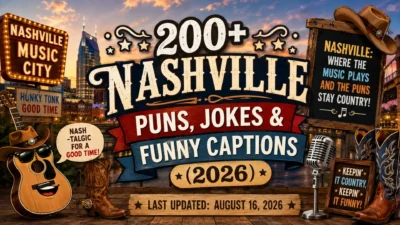 200+ Nashville Puns, Jokes & Funny Captions (2026) 🤠🎶
