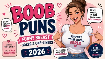 Boob Puns Funny Breast Jokes & One-Liners