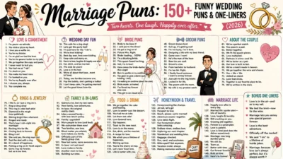 Marriage Puns 150+ Funny Wedding Puns & One-Liners (2026)
