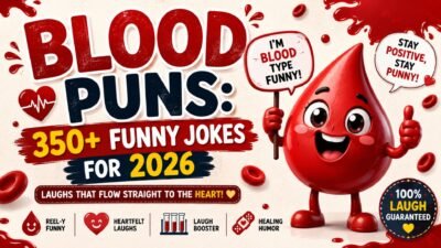 Blood Puns 350+ Funny Jokes for 2026 🩸😂