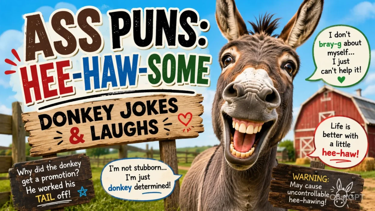 Ass Puns Hee-Haw-some Donkey Jokes & Laughs