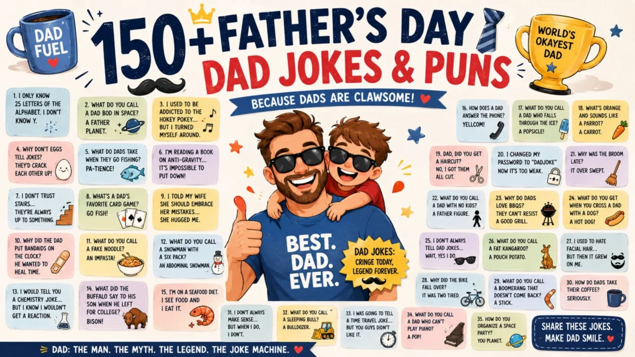 150+ Father's Day Dad Jokes & Puns
