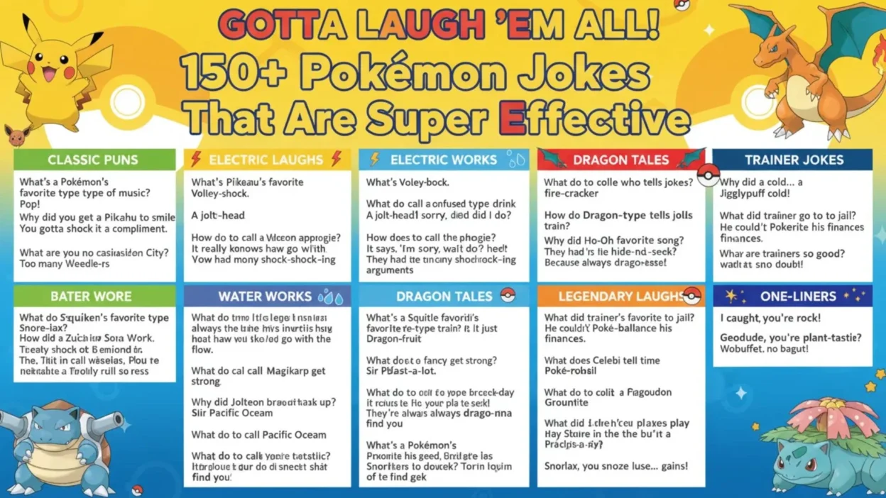 150+ Pokémon Jokes That Are Super Effective 😂