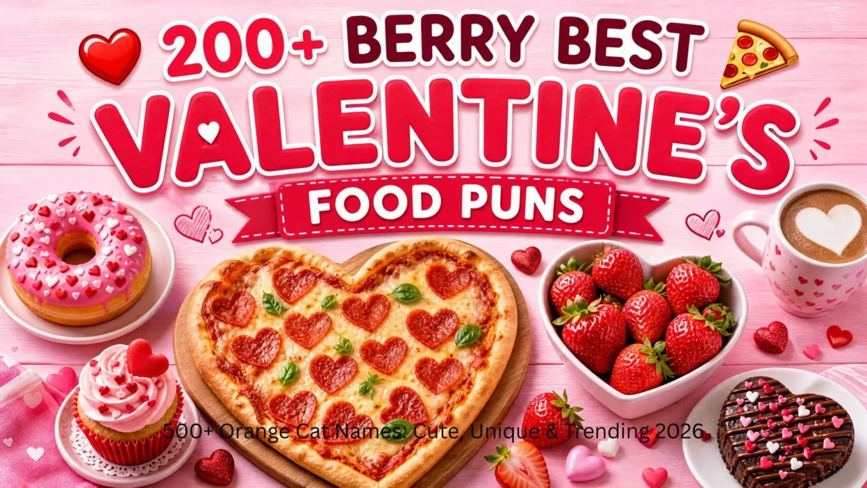 200+ Berry Best Valentine’s Food Puns ❤️🍕