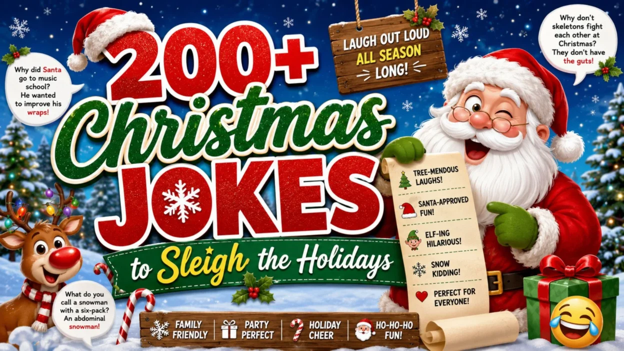 200+ Christmas Jokes to Sleigh the Holidays 🎄😂