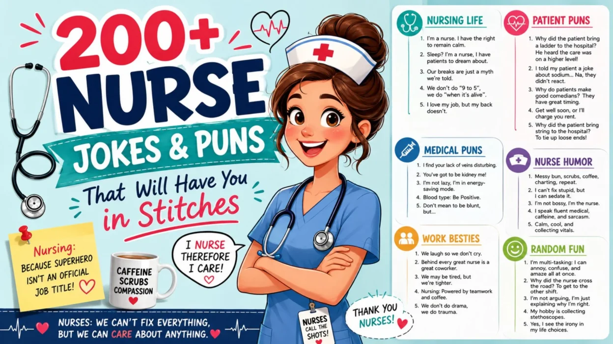 200+ Nurse Jokes & Puns That Will Have You in Stitches