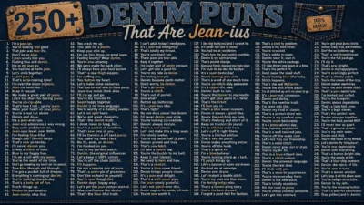 250+ Denim Puns That Are Jean-ius 👖