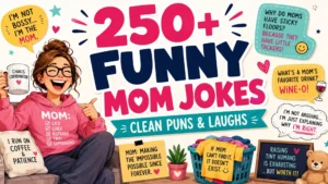 _250+ Funny Mom Jokes – Clean Puns & Laughs