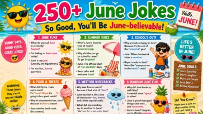 250+ June Jokes So aGood, You’ll Be June-believable!
