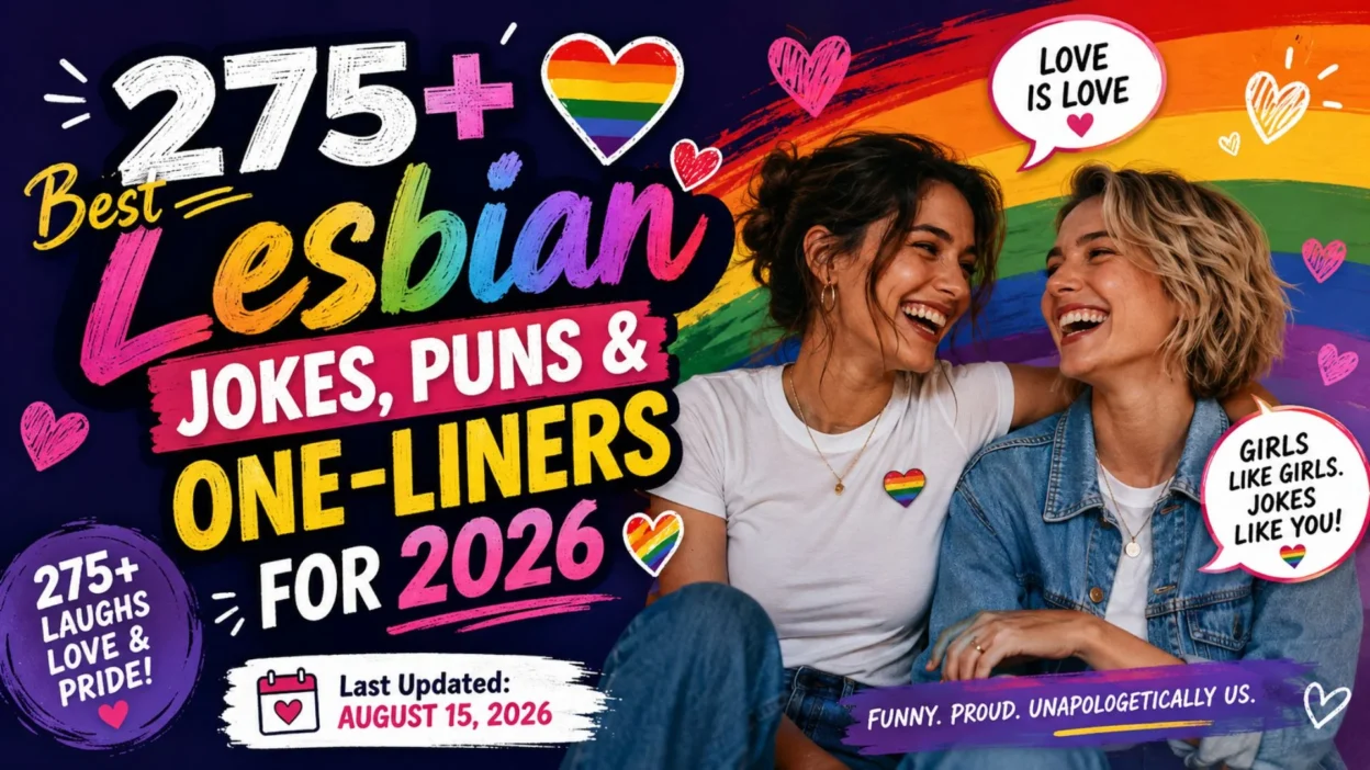 275+ Best Lesbian Jokes, Puns & One-Liners for 2026 🌈