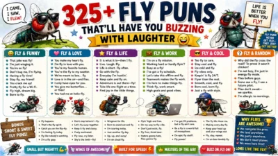 325+ Fly Puns That’ll Have You Buzzing with Laughter