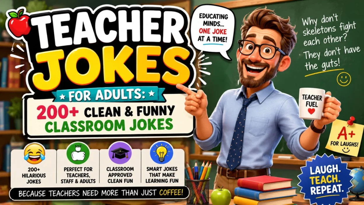 Teacher Jokes for Adults 200+ Clean & Funny Classroom Jokes