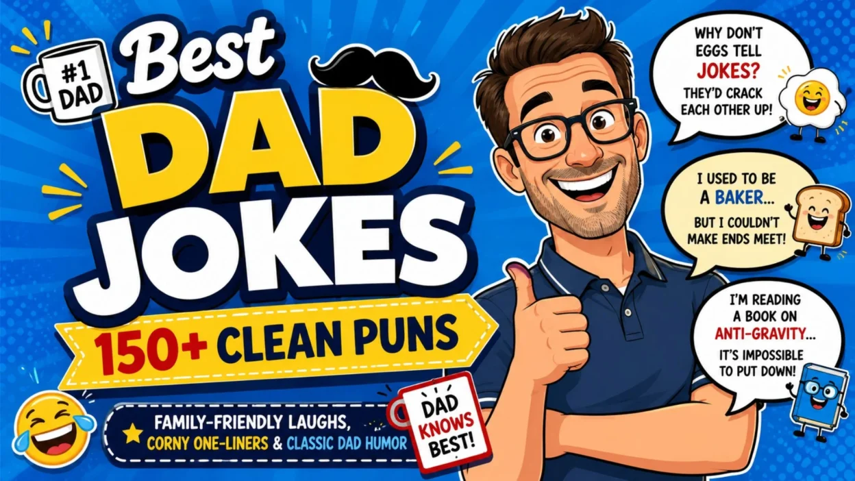 👨_💼 Best Dad Jokes 150+ Clean Puns