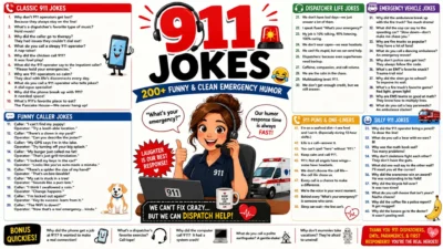 📞 911 Jokes 200+ Funny & Clean Emergency Humor 🚨😂