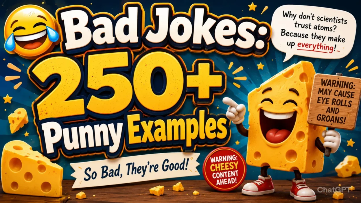 😂 Bad Jokes 250+ Punny Examples 🧀