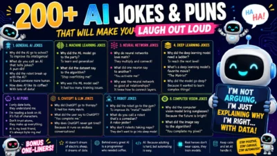 🤖 200+ AI Jokes & Puns That Will Make You Laugh Out Loud