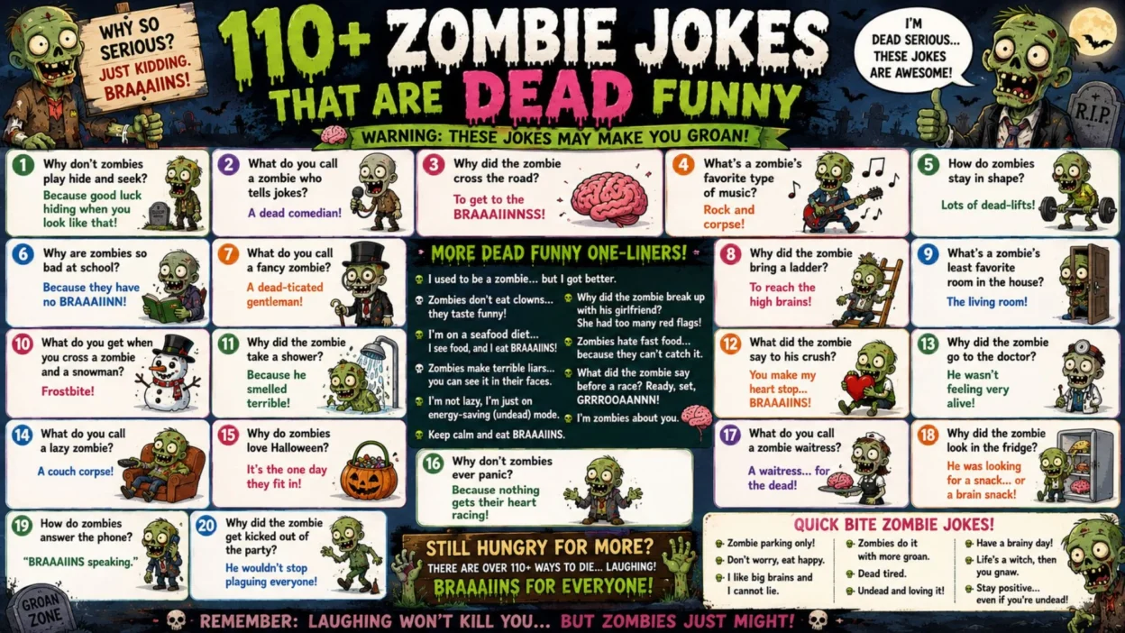 🧟_♂️ 110+ Zombie Jokes That Are Dead Funny