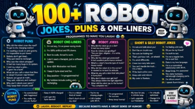 100+ Robot Jokes, Puns & One-Liners