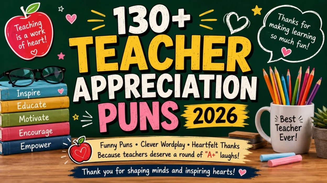 130+ Teacher Appreciation Puns 2026