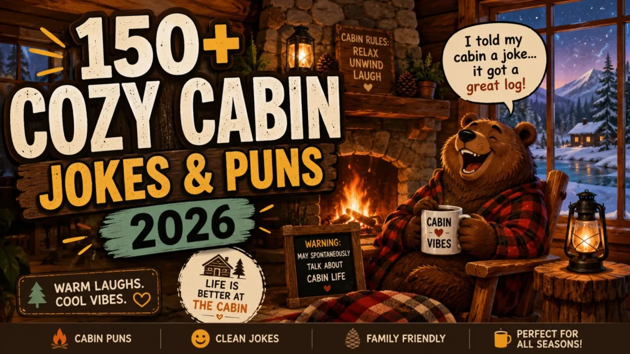 150+ Cozy Cabin Jokes & Puns 2026