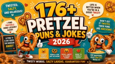 176+ Pretzel Puns & Jokes 2026