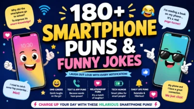 180+ Smartphone Puns & Funny Jokes