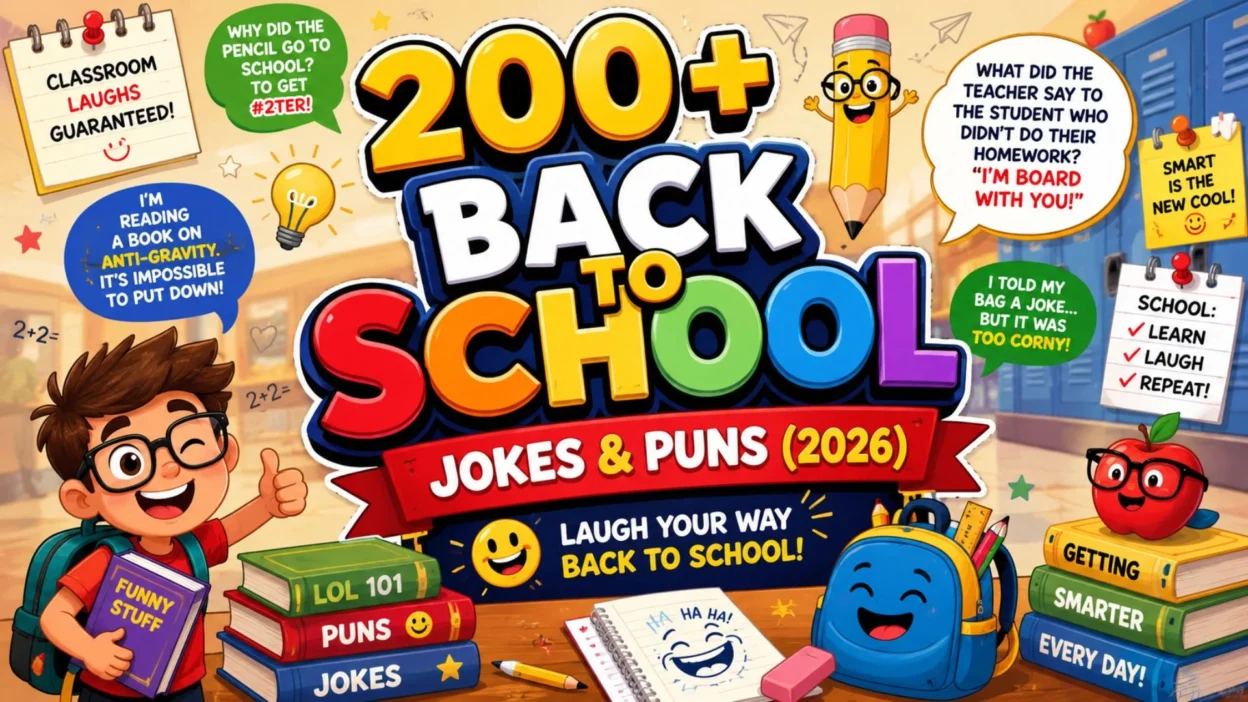200+ Back to School Jokes & Puns (2026) 🎒😂