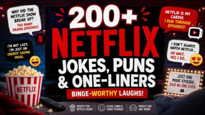 200+ Netflix Jokes, Puns & One-Liners