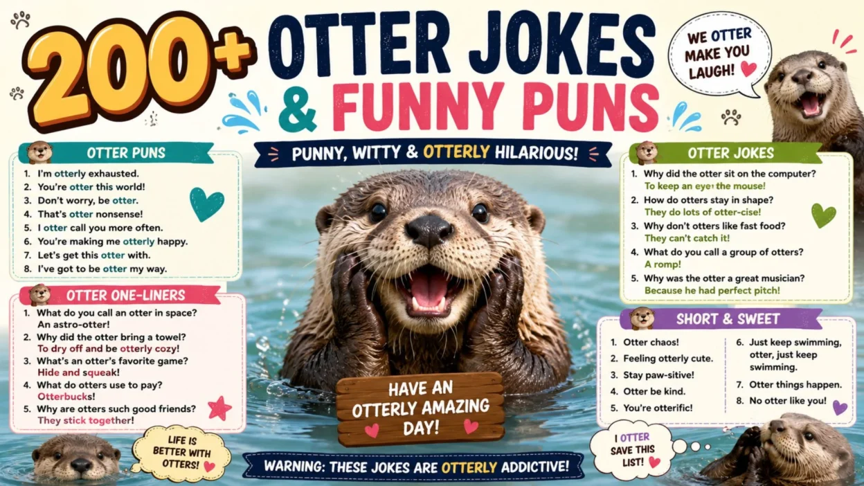 200+ Otter Jokes & Funny Puns 🦦