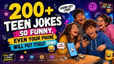200+ Teen Jokes So Funny, Even Your Phone Will Put Itself Down 😂