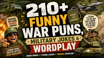210+ Funny War Puns, Military Jokes & Wordpla